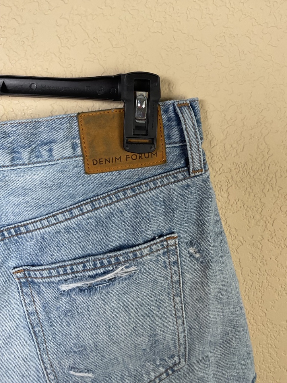 Denim Forum Womens 25 The Ex Boyfriend Short Denim Jean Distressed Shorts Cotton - Picture 6 of 9